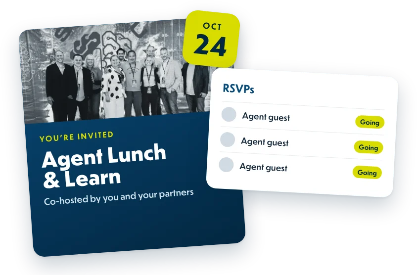 Example co-branded agent event invitation
